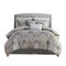 Gracie Mills Brant 6-Piece Damask Cotton Sateen Comforter Set - Grace-10482